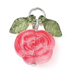 7 Stück 7 Farben transparente normale Glasanhänger&nbsp;PALLOY-JF04620-01