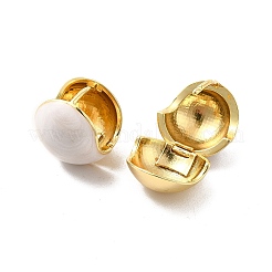 Boucles d'oreilles créoles rondes en émail&nbsp;EJEW-C054-01G