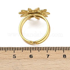 Herz Sonne 304 Edelstahl Emaille Fingerringe für Frauen&nbsp;RJEW-G355-08G