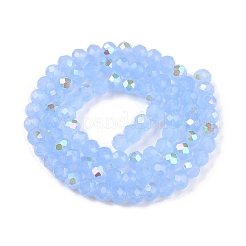 Chapelets de perles en verre électroplaqué&nbsp;LS-EGLA-A044-J6mm-L03