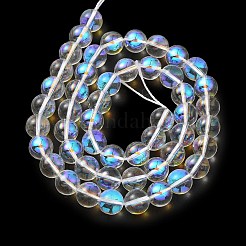Trasparenti perle di vetro placca fili&nbsp;GLAA-T032-T8mm-C14