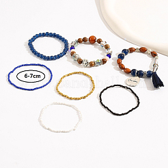7 pièces 7 ensembles de bracelets empilables de style&nbsp;TX9961-2