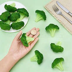 Légume miniature artificiel en PVC brocoli&nbsp;DJEW-WH0039-199
