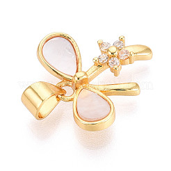 Pendentifs en laiton zircon cubique transparent&nbsp;KK-N268-79G