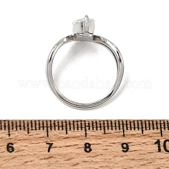 Fingerringe aus Edelstahl 316L mit Zirkonia&nbsp;SA-CBAB122-07P-01