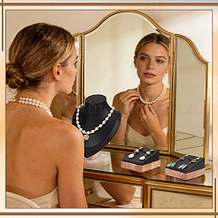 6 présentoir à bijoux en cuir PU&nbsp;NDIS-DR0001-02