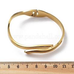 Bracelets à charnière en acier inoxydable 304 avec placage ionique (IP) pour femmes&nbsp;BJEW-A011-22G
