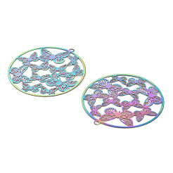 201 pendenti con decorazioni in metallo inciso in acciaio inossidabile&nbsp;STAS-A113-06RC