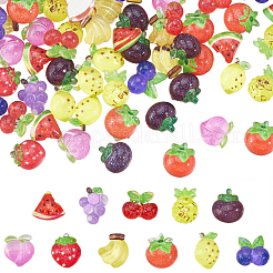 110 Stück 11 Stile Obst Harz Cabochons&nbsp;MRMJ-SC0001-54