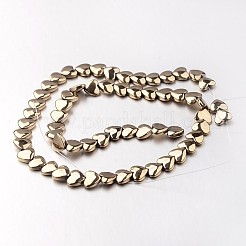 Chapelets de perles en hématite synthétique sans magnétique&nbsp;X-G-F300-22B-06