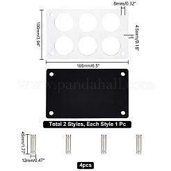 Espositori porta vetri acrilici a 6 foro&nbsp;ODIS-WH0025-74