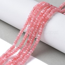 Gefärbte natürliche Malaysia Jade Rondelle Perlen&nbsp;G-E316-2x4mm-66