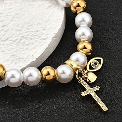 Bracelets en laiton stretch&nbsp;BJEW-C098-07A