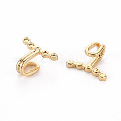 Messing Strass Fassungen Clip-On Ohrring Zubehörse&nbsp;KK-S356-432-NF