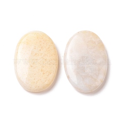 Massagestein aus gemischter weißer Jade und Topas-Jade&nbsp;G-G864-05B