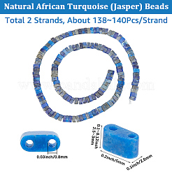 2 Strang natürliche Lapislazuli-Perlenstränge&nbsp;G-PA0001-68