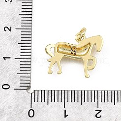 Messing micro pave klare zirkonia anhänger&nbsp;KK-B177-11G