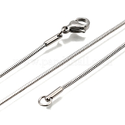 Collane a catena quadrata in acciaio inossidabile 304 anti-ossidazione&nbsp;X-NJEW-L173-005-P