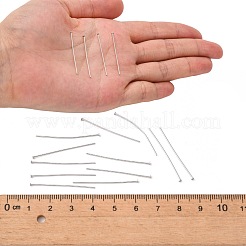 Anlaufgeschützte Schmuckwerkzeuge und -ausrüstung dekorative Flachkopfnadeln aus Edelstahl&nbsp;X-STAS-E023-0.6x30mm