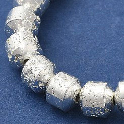Galvanisierte natürliche Lavasteinperlenstränge&nbsp;G-L606-B02-01F
