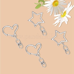40 pièces 2 styles anneaux de porte à ressort en alliage de zinc&nbsp;FIND-SP0004-04E