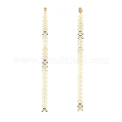 Clous d'oreilles avec pendentif en laiton&nbsp;EJEW-JE03854
