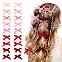 54 pz 9 colori accessori per costumi con fiocco in velluto&nbsp;DIY-TA0012-09B