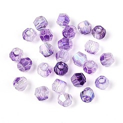 Perles de verre peintes par pulvérisation transparent&nbsp;X1-EGLA-N018-4mm-01