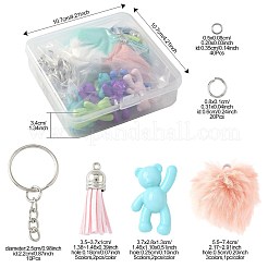 DIY Bären-Schlüsselanhänger-Bastelsets&nbsp;DIY-FS0009-14