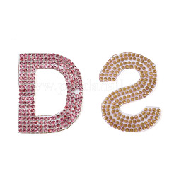 Glitzernde Strass-Aufnäher zum Aufbügeln&nbsp;DIY-CD0001-10B