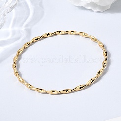 Braccialetti in acciaio inossidabile 304 con corda intrecciata per donna&nbsp;BJEW-D408-07G