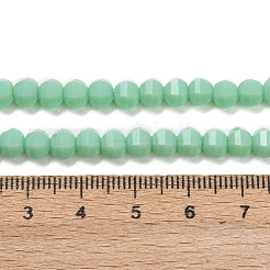 Opaken Glasperlen Stränge&nbsp;GLAA-G125-01C-02