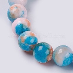 Bracelet extensible avec perles en jade naturel&nbsp;BJEW-P214-10-6mm