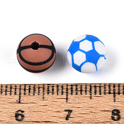 Sport-Thema handgemachte Polymer Clay Perlen&nbsp;CLAY-T022-17M