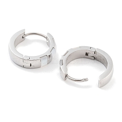 Orecchini a cerchio in acciaio inossidabile 304&nbsp;EJEW-C096-28A-P