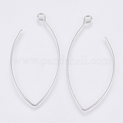 Ganci di orecchini in ottone&nbsp;X-KK-T037-08P-NF