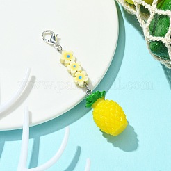 Décoration pendentif en résine de fruits&nbsp;HJEW-JM01554-01