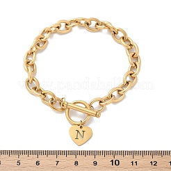 Bracelets à breloques en acier inoxydable 304 doré&nbsp;LS-NJEW-K284-01G-N