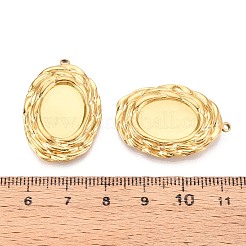 Cabochon-Fassungen für Anhänger aus Edelstahl 304&nbsp;STAS-T067-21G