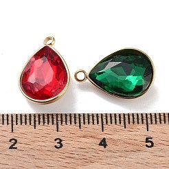 Facettierten Glas-Anhänger&nbsp;STAS-P339-04G