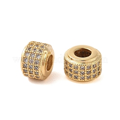 Messing Micro Pave klare Zirkonia Perlen&nbsp;KK-B100-004G