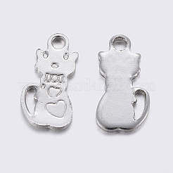 Dijes de gatito de acero inoxidable 304 que no se deslustran&nbsp;STAS-F159-50P