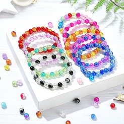 DIY-Sets zur Schmuckherstellung für Armbänder aus runden Glasperlen&nbsp;DIY-YW0010-59