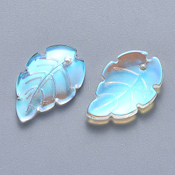 Transparentes pintados con spray colgantes de cristal&nbsp;LS-GLAA-T016-09