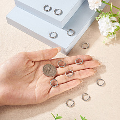 6 par de pendientes de aro huggie de acero inoxidable 202 resistentes al deslustre&nbsp;EJEW-TA0001-57C