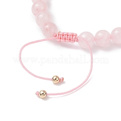 Bracelets tressés en perles de pierres précieuses naturelles mélangées pour femmes&nbsp;BJEW-JB12212
