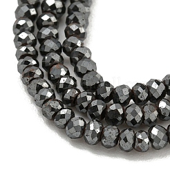 Brins de perles d'hématite non magnétiques synthétiques galvanisées&nbsp;G-C136-K01-03