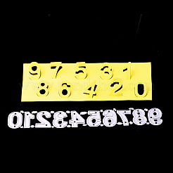 Nummer 0~9 Rahmen Metall Stanzformen Schablonen&nbsp;DIY-WH0050-48