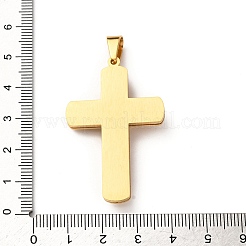 Pendentifs en acier inoxydable 304 avec croix de Jésus&nbsp;STAS-F323-08PG