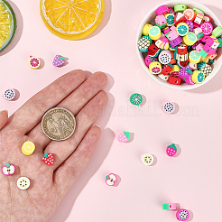 350 Stück handgemachte Fruchtperlen aus Polymer-Ton&nbsp;CLAY-PA0001-05